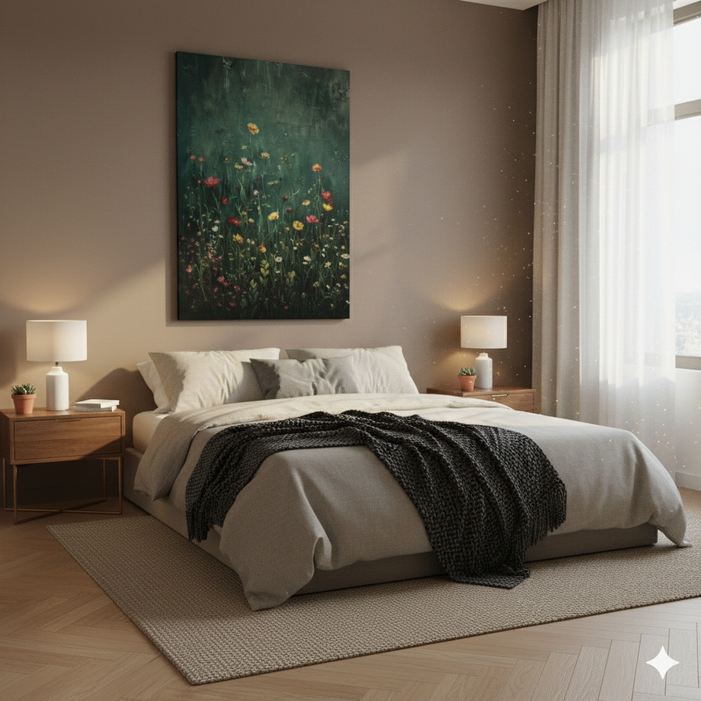 Wildflower Meadow Canvas Wall Art — Matte Stretched Floral Print
