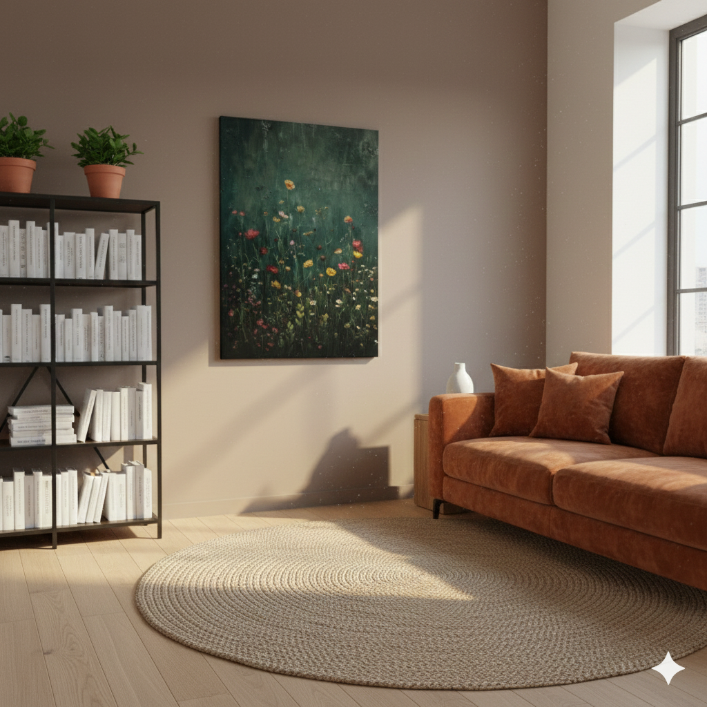 Wildflower Meadow Canvas Wall Art — Matte Stretched Floral Print